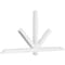 Ekena Millwork Kennewick Architectural Grade PVC Gable Bracket, 96"W x 44"H x 4"D x 4"F, 11/12 Pitch GBP096X44X0404KEN00 - alternate 1